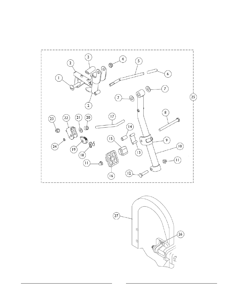 Legrest support assembly - ph904a, Pin style) | Invacare Compass SPT User Manual | Page 83 / 122