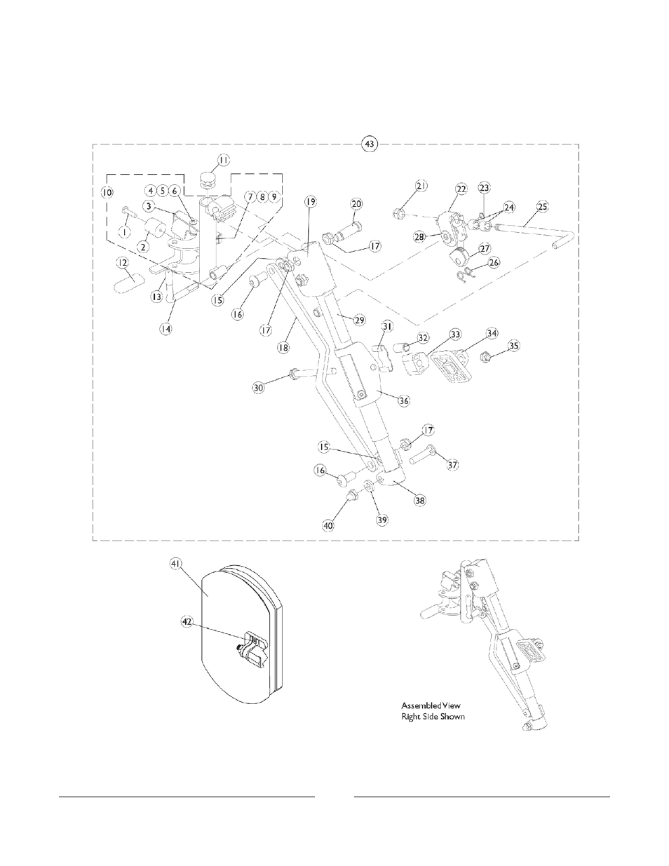 Articulating legrest support - phal4a | Invacare Compass SPT User Manual | Page 85 / 122