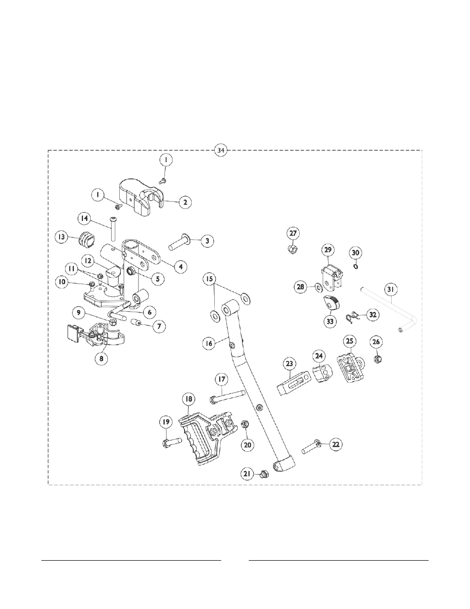 Legrest support assembly - at5044 | Invacare Compass SPT User Manual | Page 92 / 122