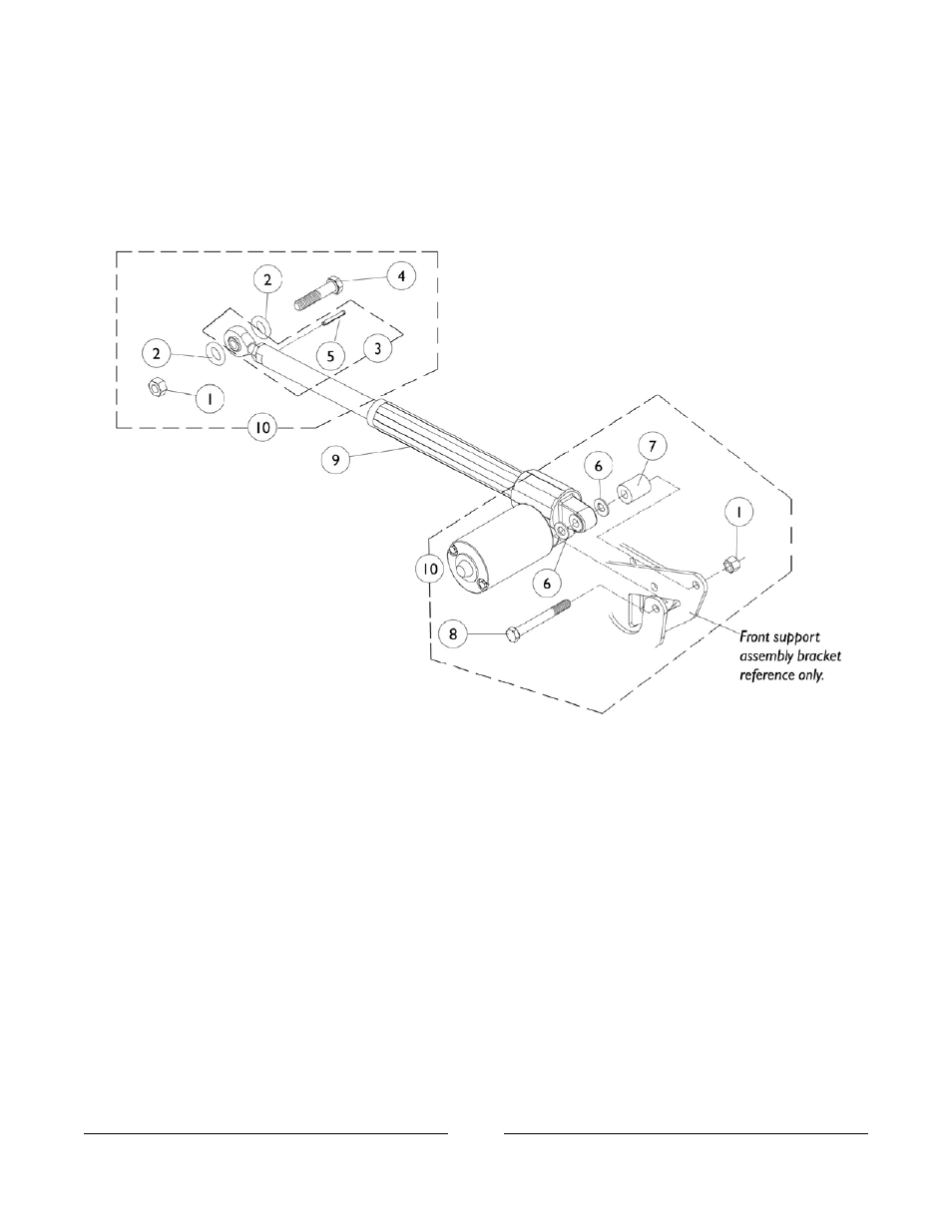 Actuator motor and mounting hardware | Invacare ESS-PTO User Manual | Page 18 / 159
