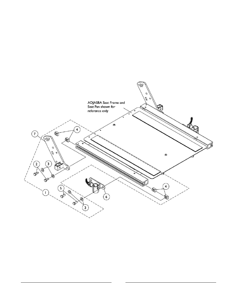 Front/rear arm socket assembly and hardware | Invacare ESS-PTO User Manual | Page 80 / 159