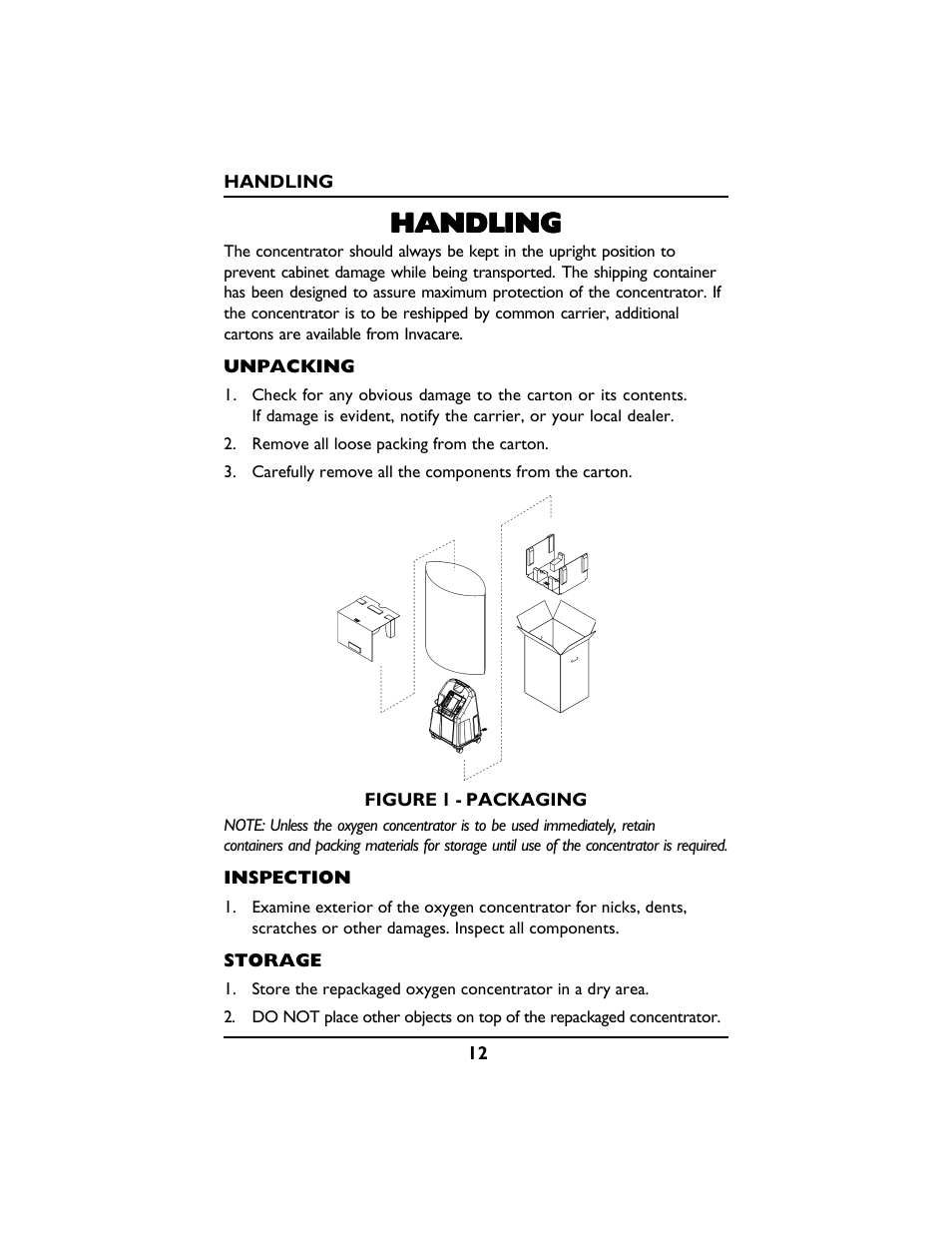 Handling | Invacare PLATINUM 5 User Manual | Page 12 / 148