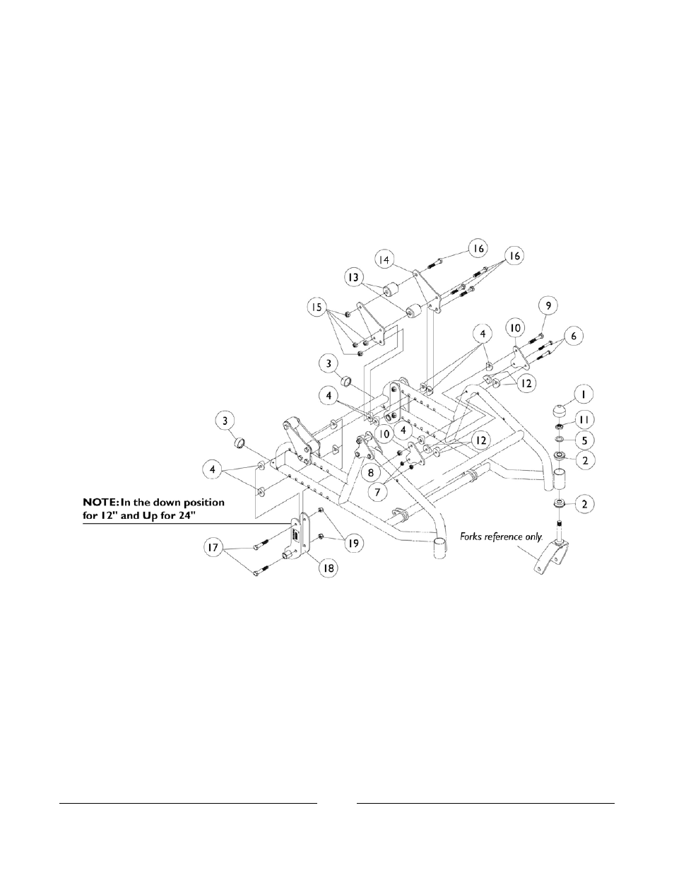 Base frame hardware | Invacare A-TTM User Manual | Page 14 / 84