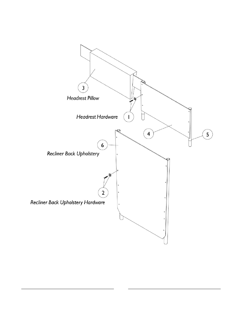 Recliner back and headrest upholstery | Invacare A-TTM User Manual | Page 26 / 84