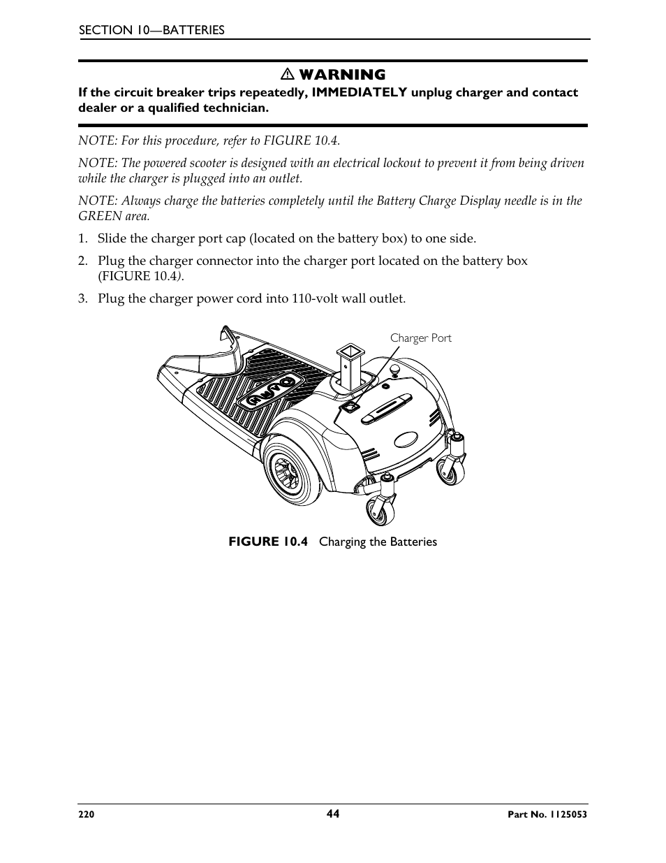 Ƽ warning | Invacare 220 User Manual | Page 44 / 52