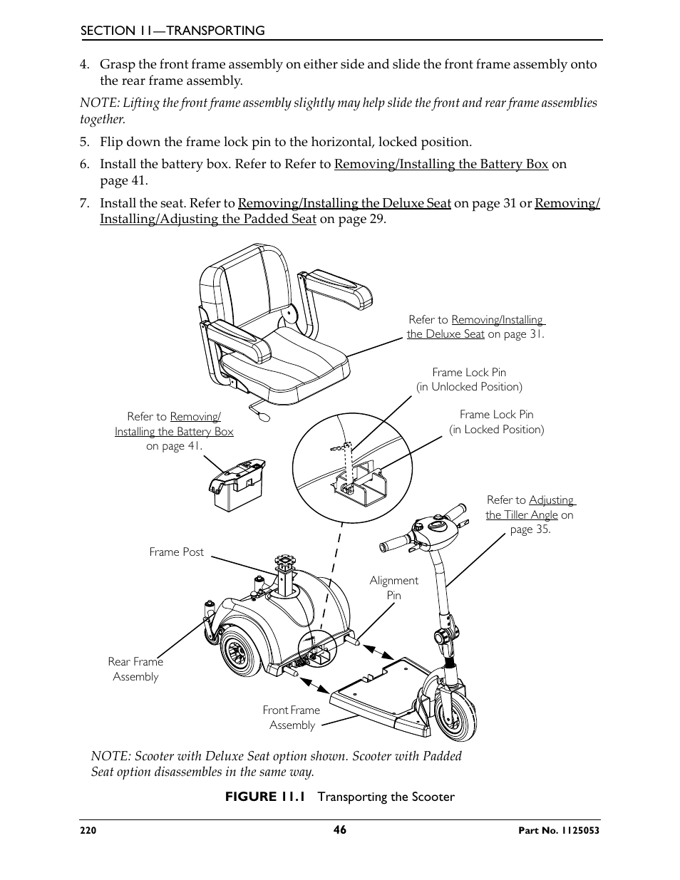 To figure 11.1 | Invacare 220 User Manual | Page 46 / 52