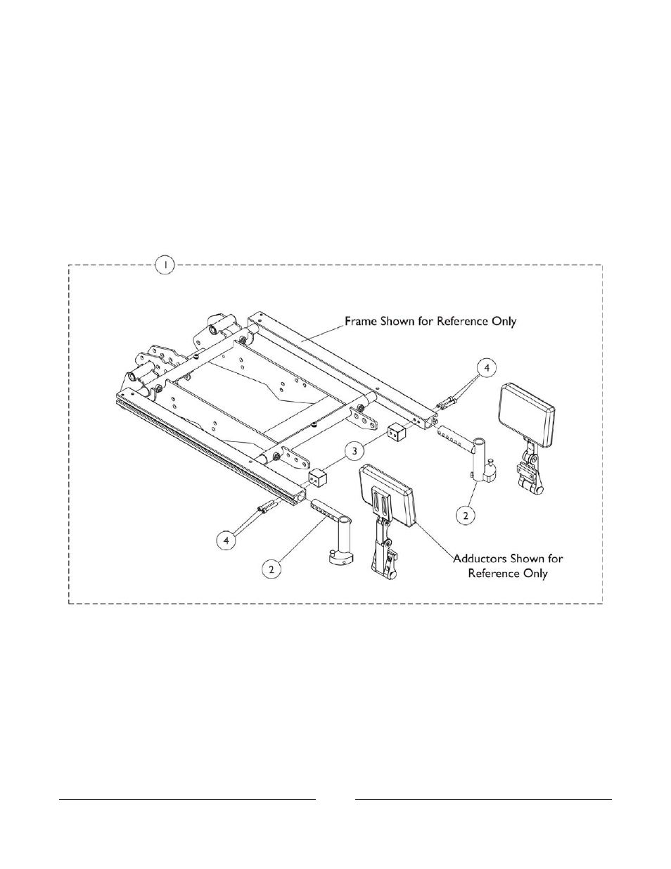 Adductor mounting hardware - sector style | Invacare 3G Storm Series User Manual | Page 103 / 129