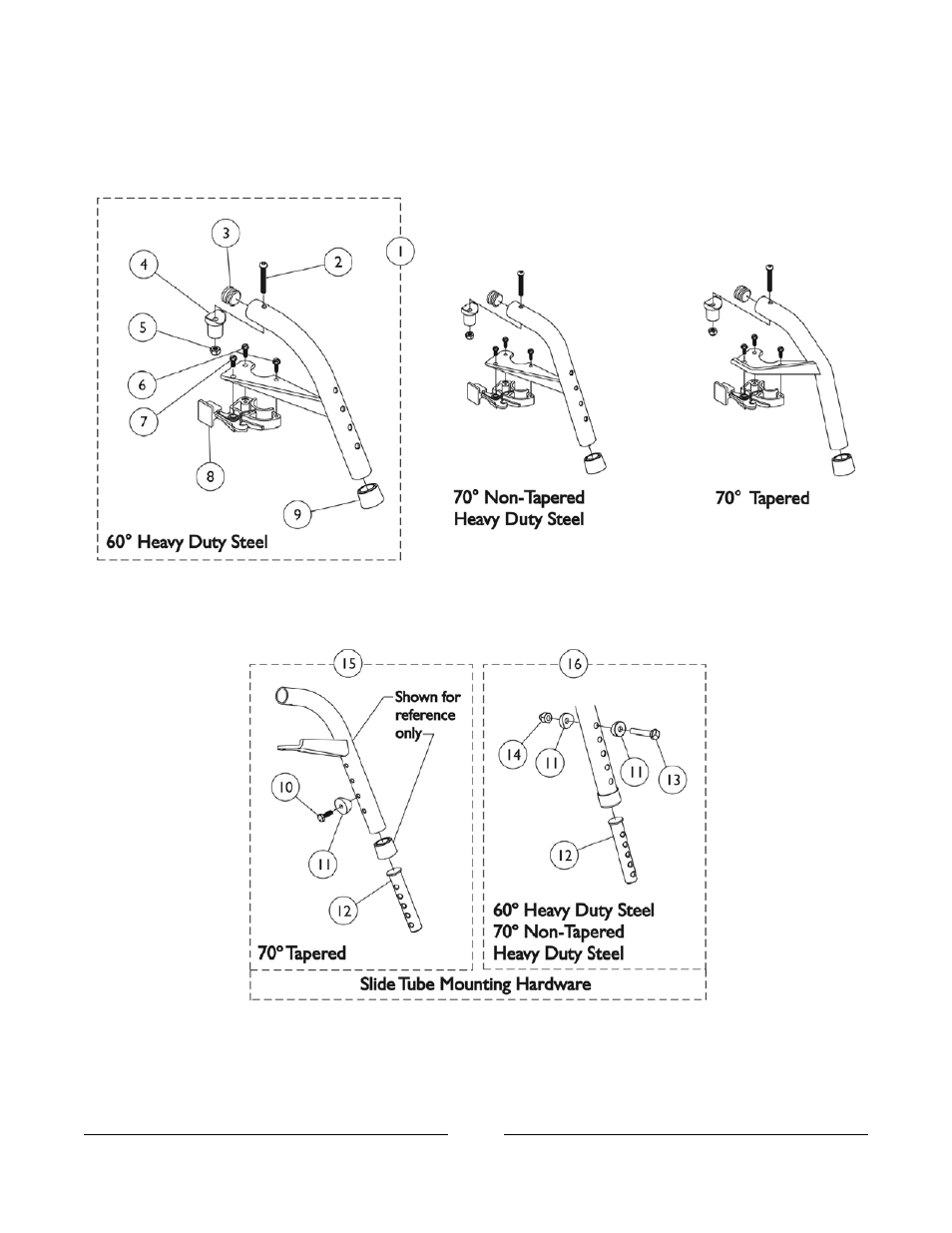 Footrest support assemblies | Invacare 3G Storm Series User Manual | Page 30 / 129
