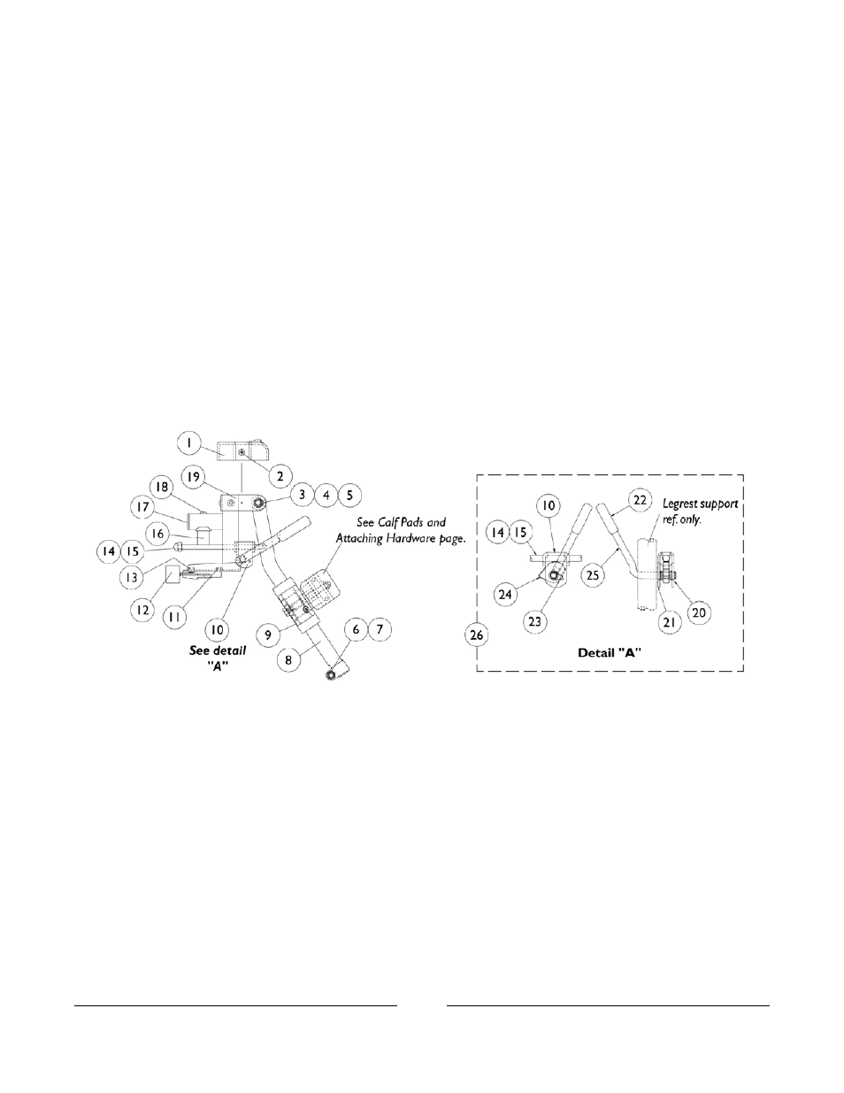 At5544 legrest supports | Invacare 3G Storm Series User Manual | Page 32 / 129