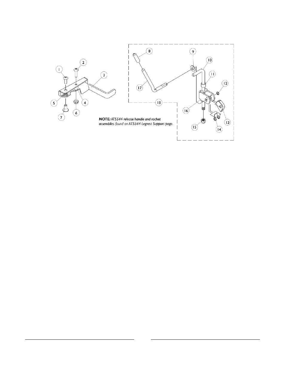 Legrest release handles and ratchets | Invacare 3G Storm Series User Manual | Page 39 / 129