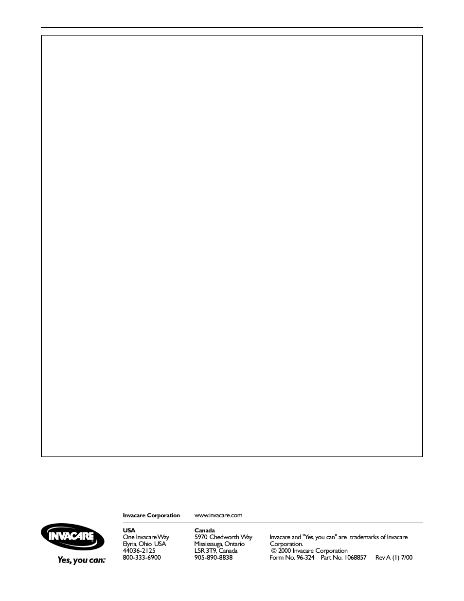 Limited warranty | Invacare Growth Bracket User Manual | Page 4 / 4