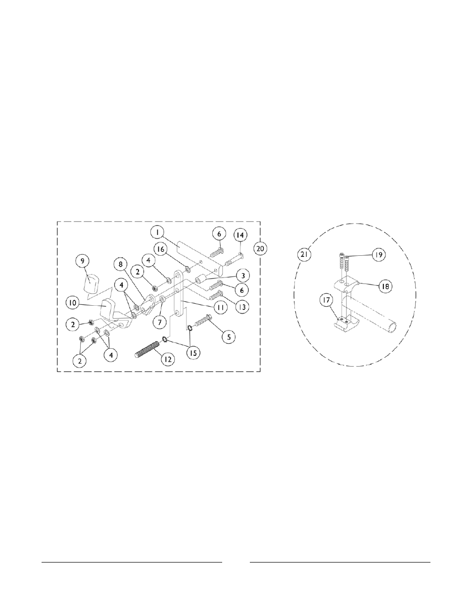 High mount wheel lock | Invacare A-6 User Manual | Page 58 / 74