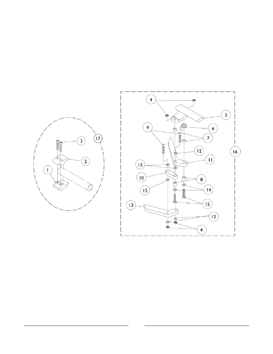 Undermount wheel lock | Invacare A-6 User Manual | Page 62 / 74