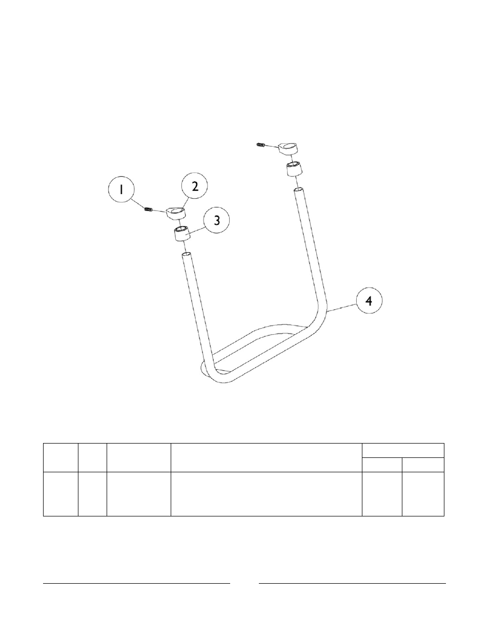 Rigid tubular footplate, Tapered front | Invacare A-6 User Manual | Page 64 / 74