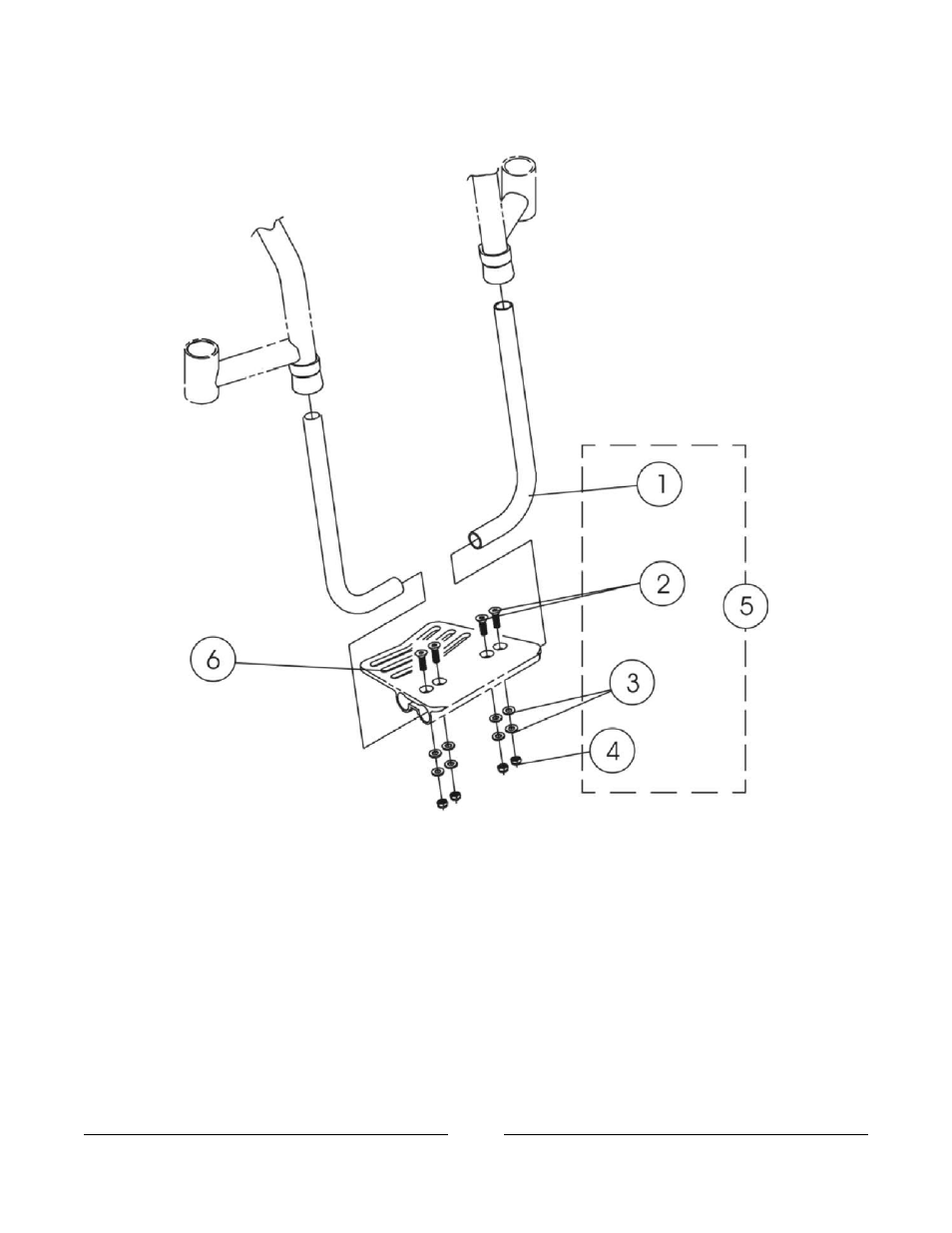 One piece adjustable angle footplate | Invacare A-6 User Manual | Page 66 / 74