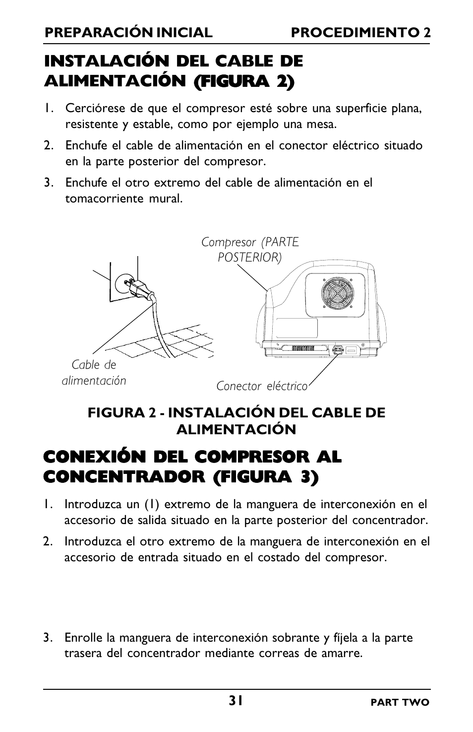 Conexión del compresor al | Invacare IRC5LXO2 User Manual | Page 79 / 92