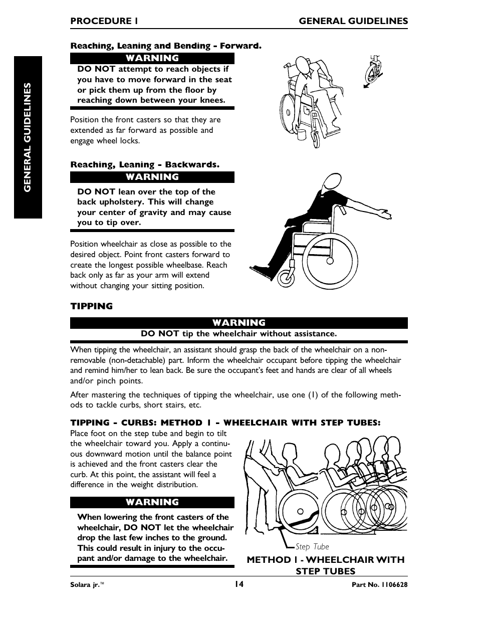 Invacare Solara Jr. 1106628 User Manual | Page 14 / 60