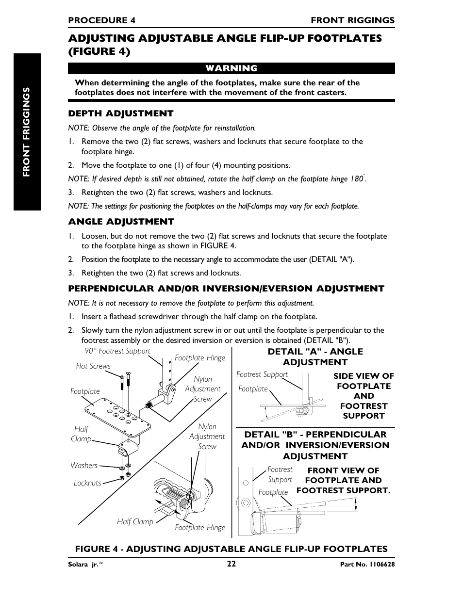 Invacare Solara Jr. 1106628 User Manual | Page 22 / 60