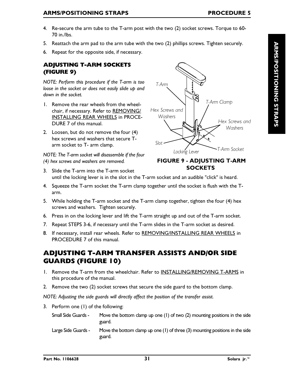 Invacare Solara Jr. 1106628 User Manual | Page 31 / 60