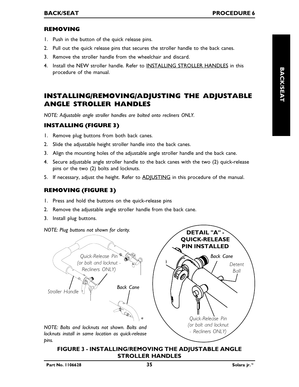 Invacare Solara Jr. 1106628 User Manual | Page 35 / 60