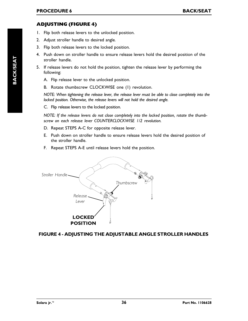 Invacare Solara Jr. 1106628 User Manual | Page 36 / 60