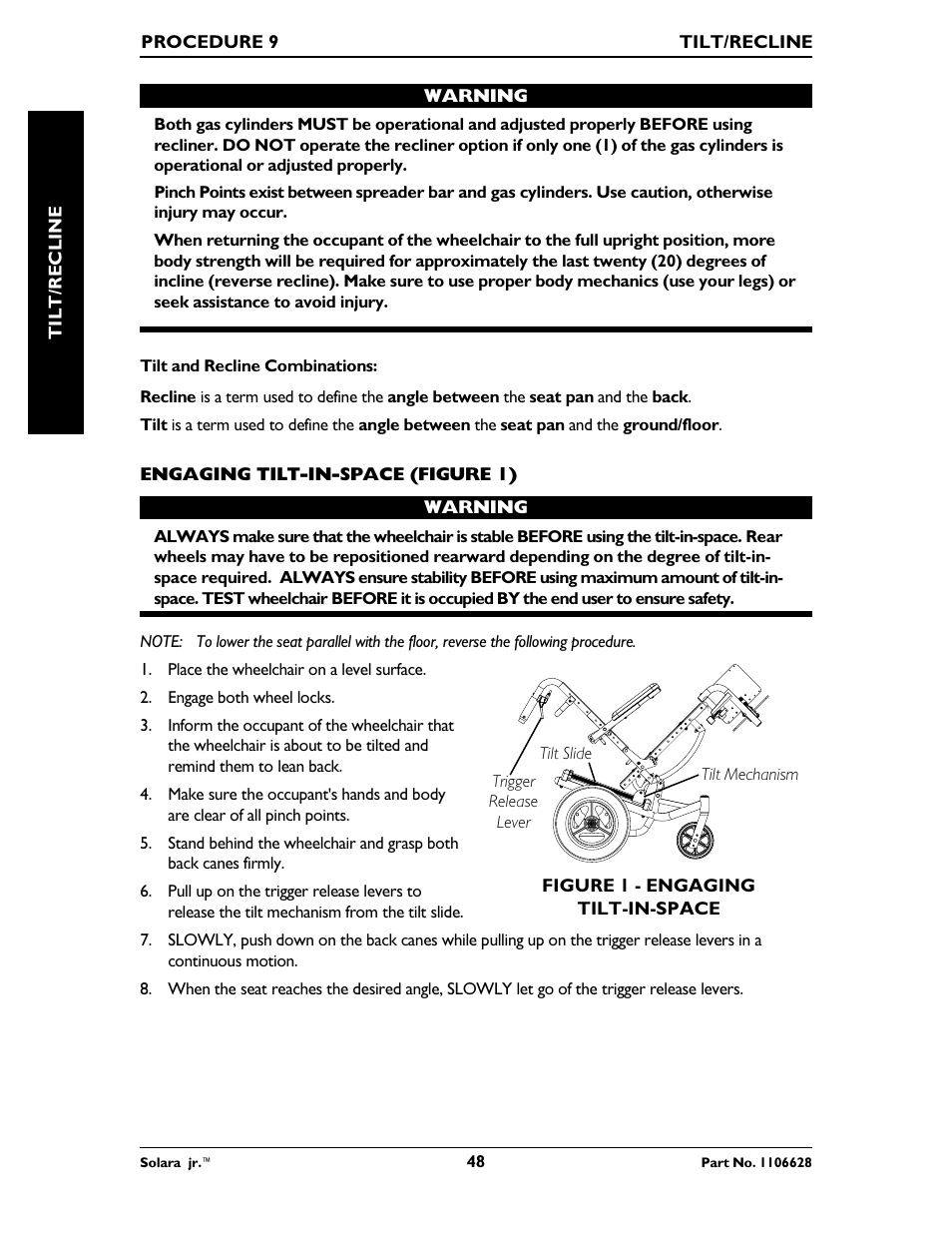 Invacare Solara Jr. 1106628 User Manual | Page 48 / 60