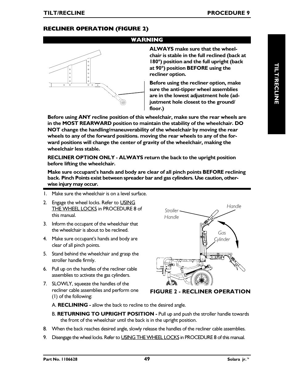 Invacare Solara Jr. 1106628 User Manual | Page 49 / 60