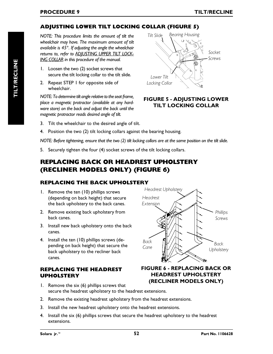 Invacare Solara Jr. 1106628 User Manual | Page 52 / 60