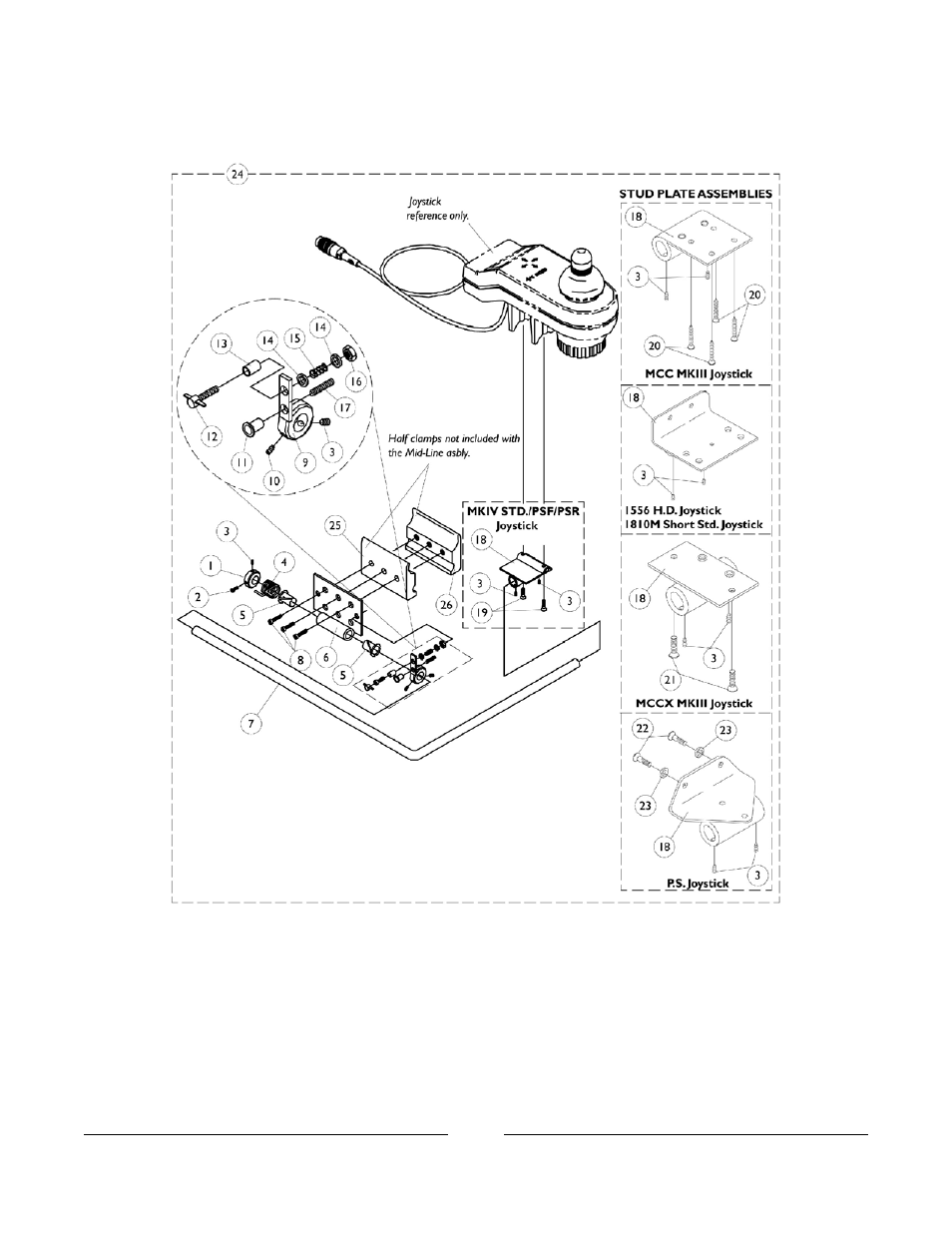 Midline assembly | Invacare Basic Tilt User Manual | Page 103 / 161