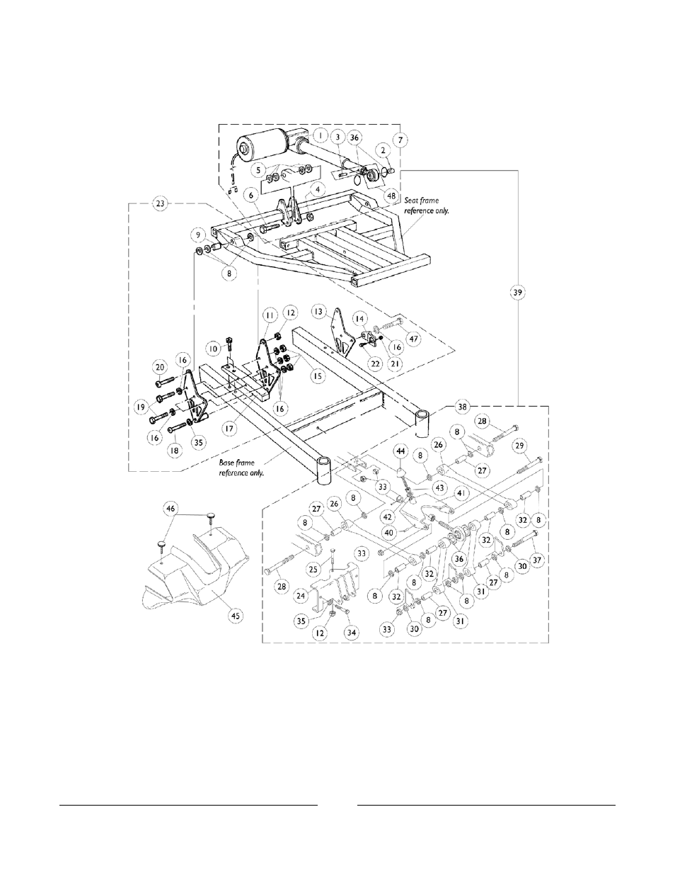 Seat frame attaching hardware | Invacare Basic Tilt User Manual | Page 12 / 161