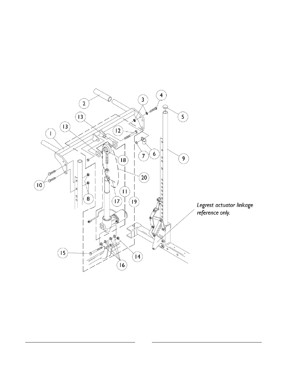 Back cane assembly | Invacare Basic Tilt User Manual | Page 24 / 161