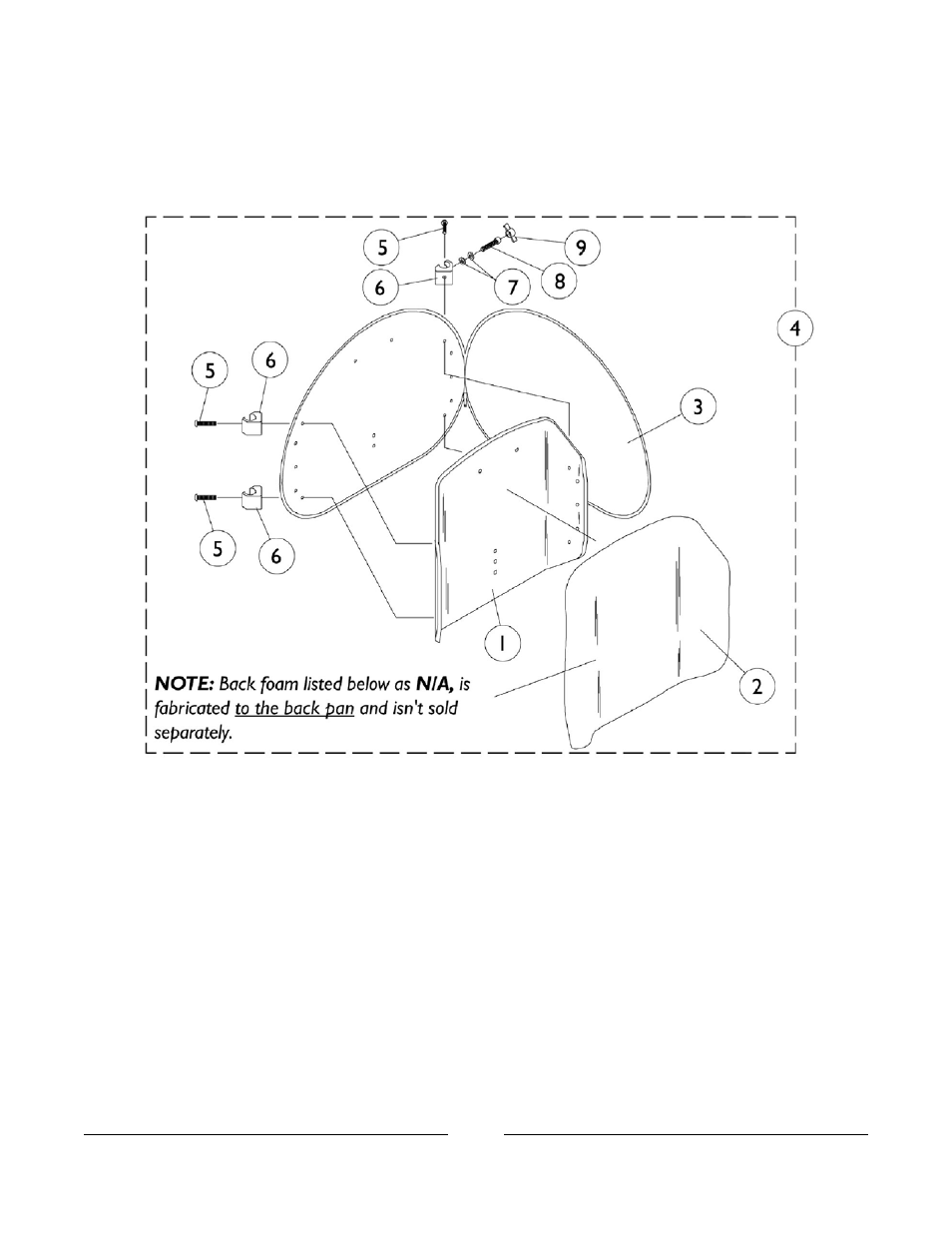 Profile back assembly fixed | Invacare Basic Tilt User Manual | Page 47 / 161