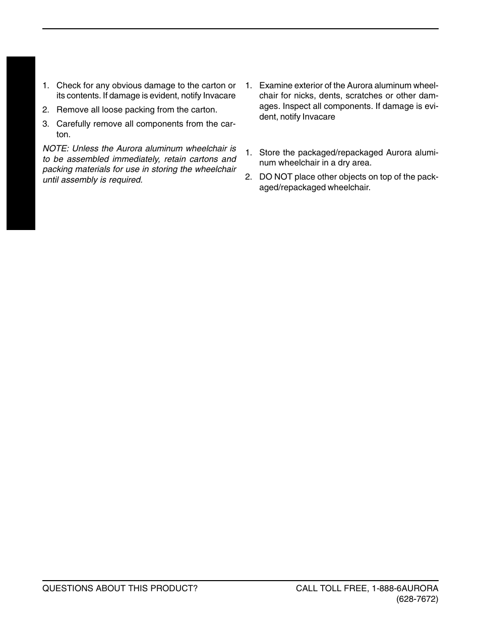 Invacare Lightweight Aluminum Wheelchair User Manual | Page 10 / 24