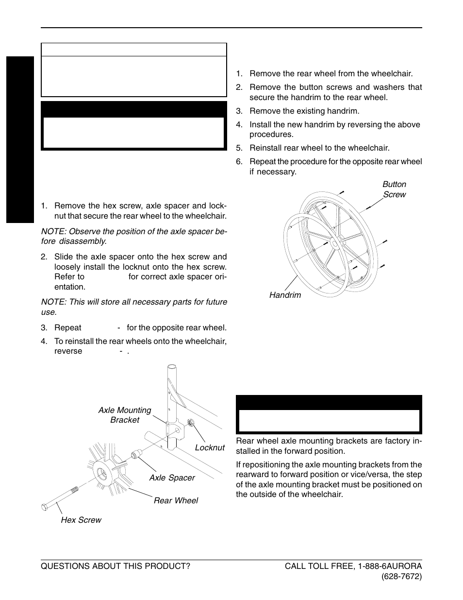 Invacare Lightweight Aluminum Wheelchair User Manual | Page 16 / 24