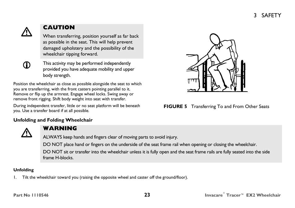 Invacare TRACER EX2 User Manual | Page 23 / 64