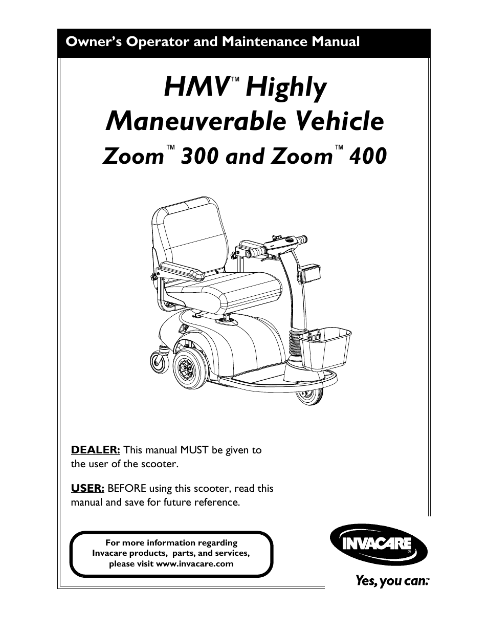 Invacare 300 User Manual | 72 pages