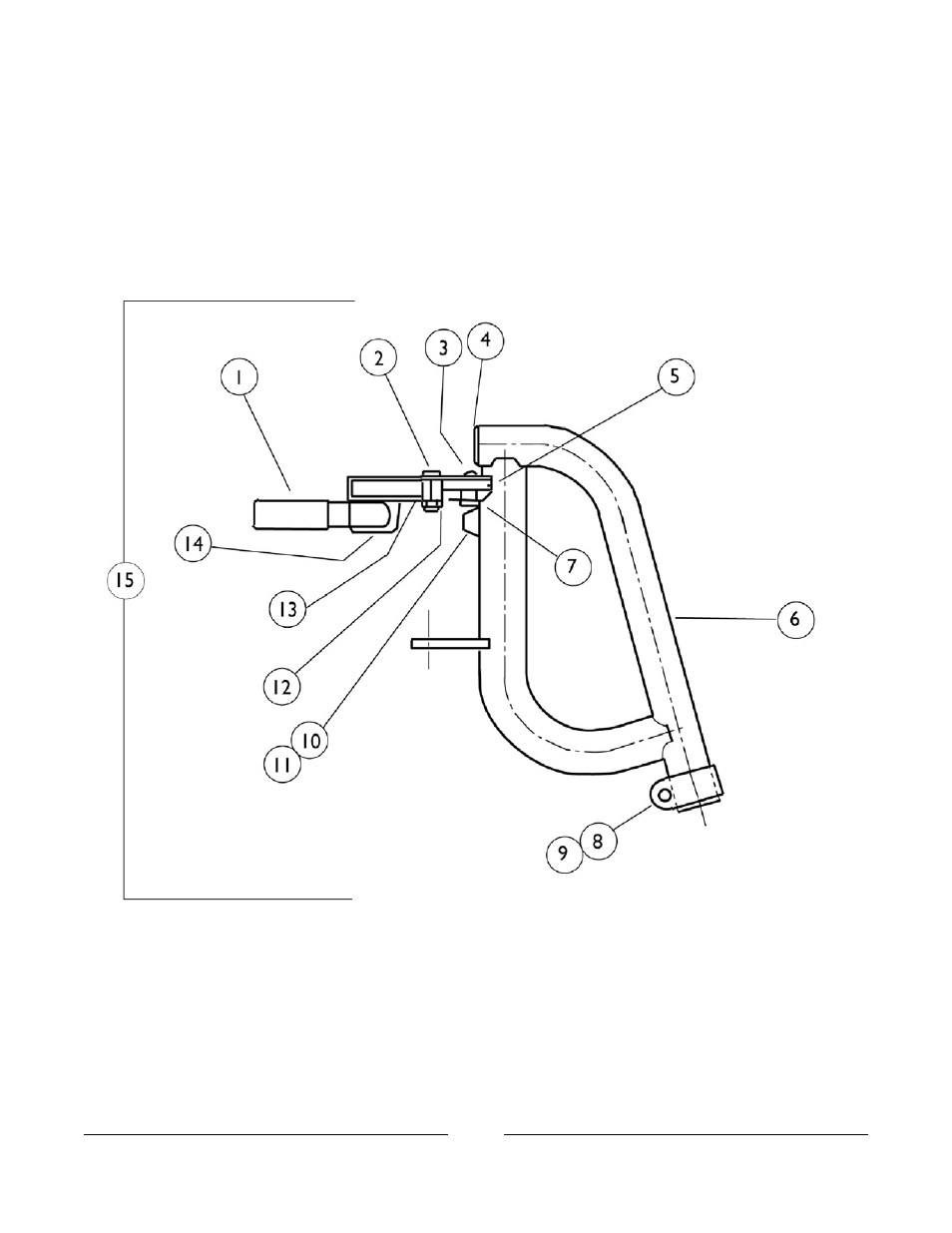 Footrest support assembly | Invacare 3000 User Manual | Page 44 / 73