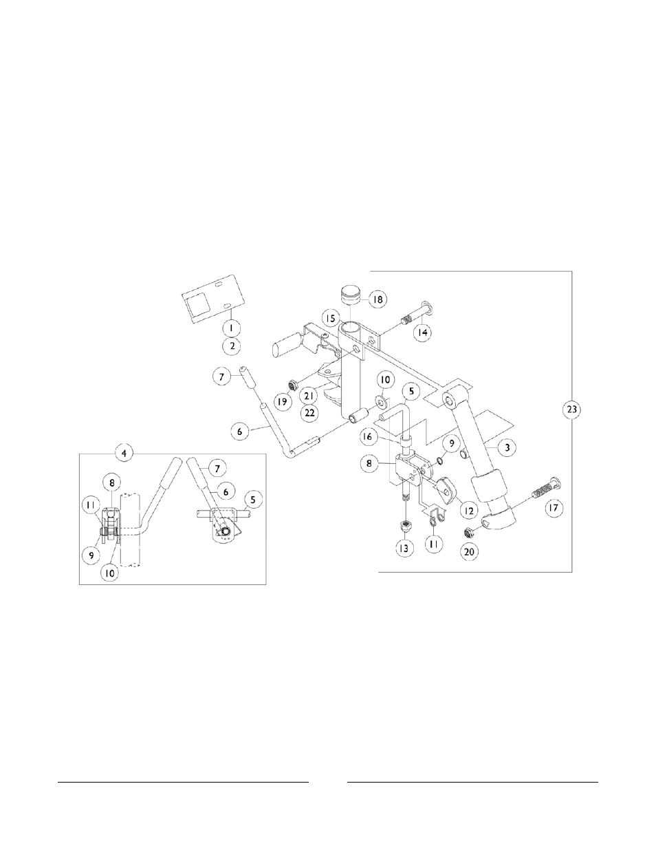 Legrest support assembly | Invacare 3000 User Manual | Page 46 / 73