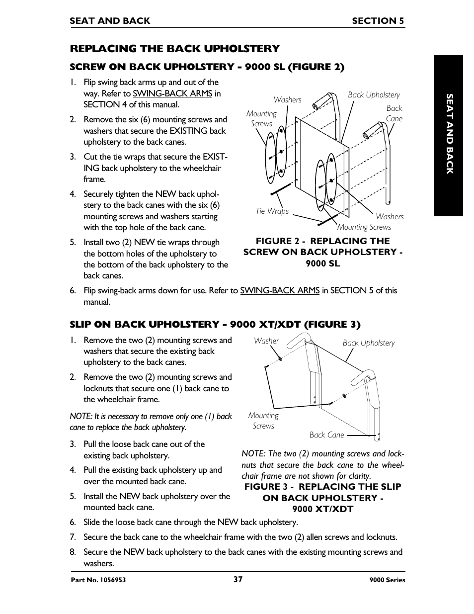 Invacare 9000 SL User Manual | Page 37 / 68