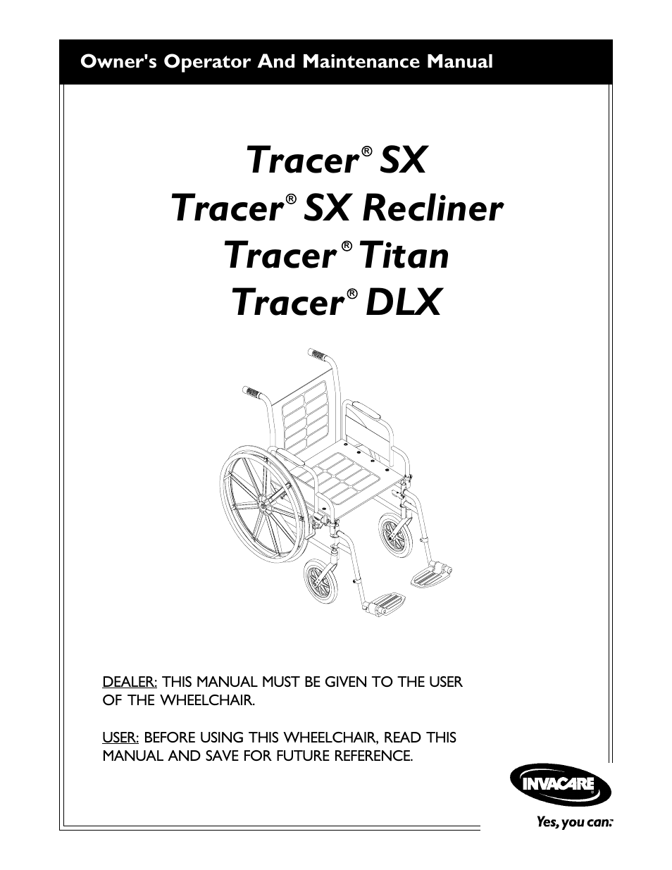 Invacare DLX User Manual | 40 pages