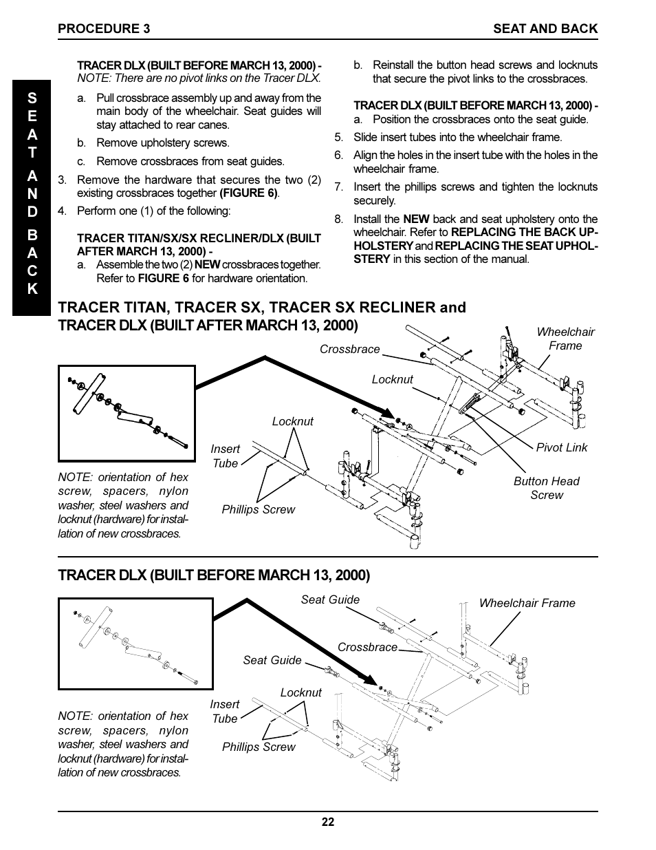 Invacare DLX User Manual | Page 22 / 40