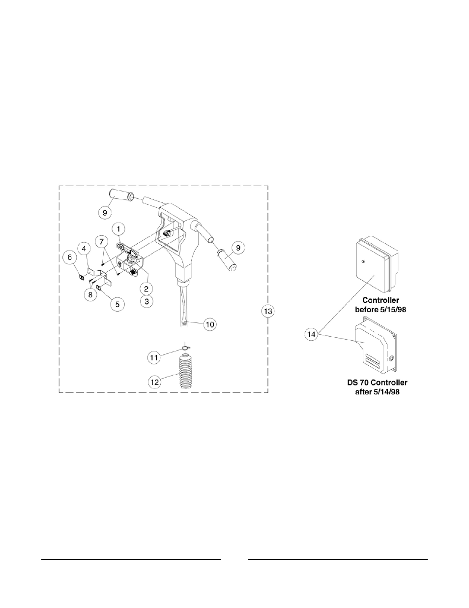Tiller assembly and controller | Invacare Discontinued 1/00 User Manual | Page 9 / 29