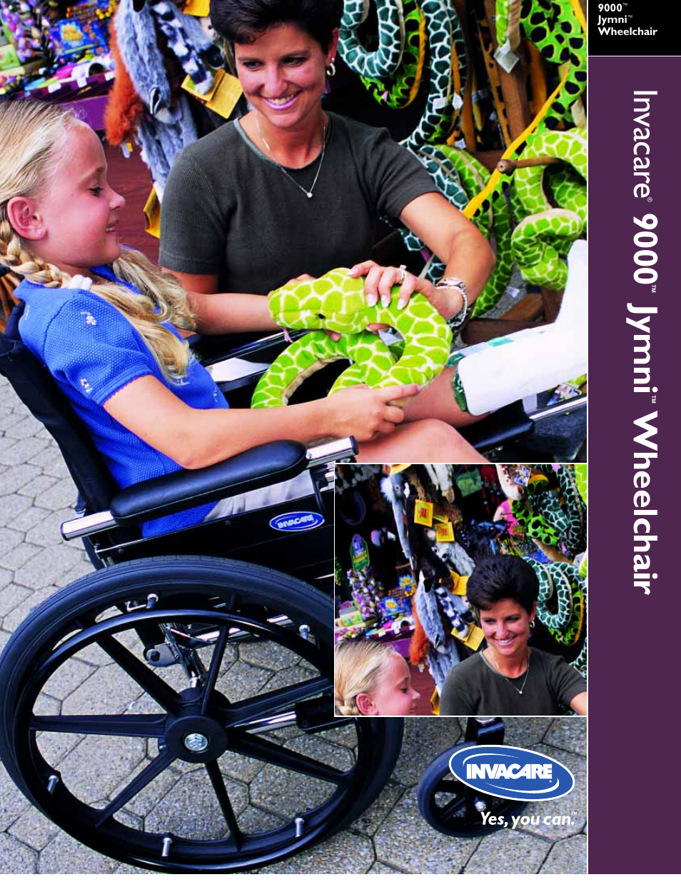 Invacare 9000 Jymni User Manual | 2 pages