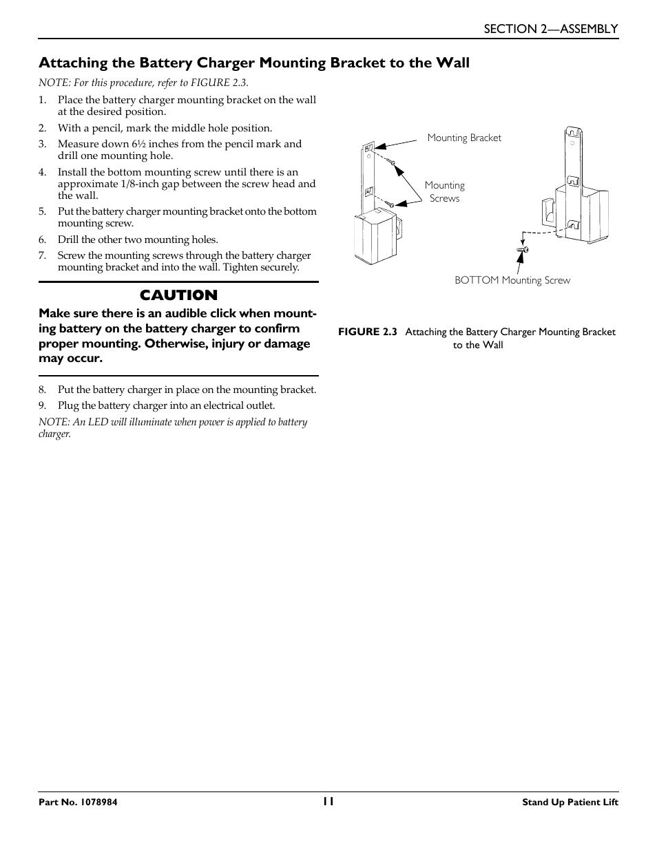 Caution | Invacare RPS350-1 User Manual | Page 11 / 24