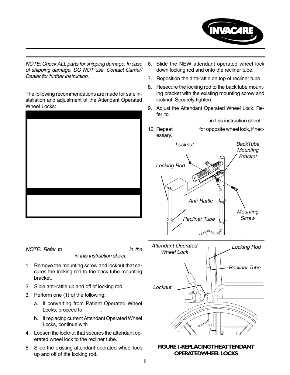 Invacare 7400037 User Manual | 4 pages