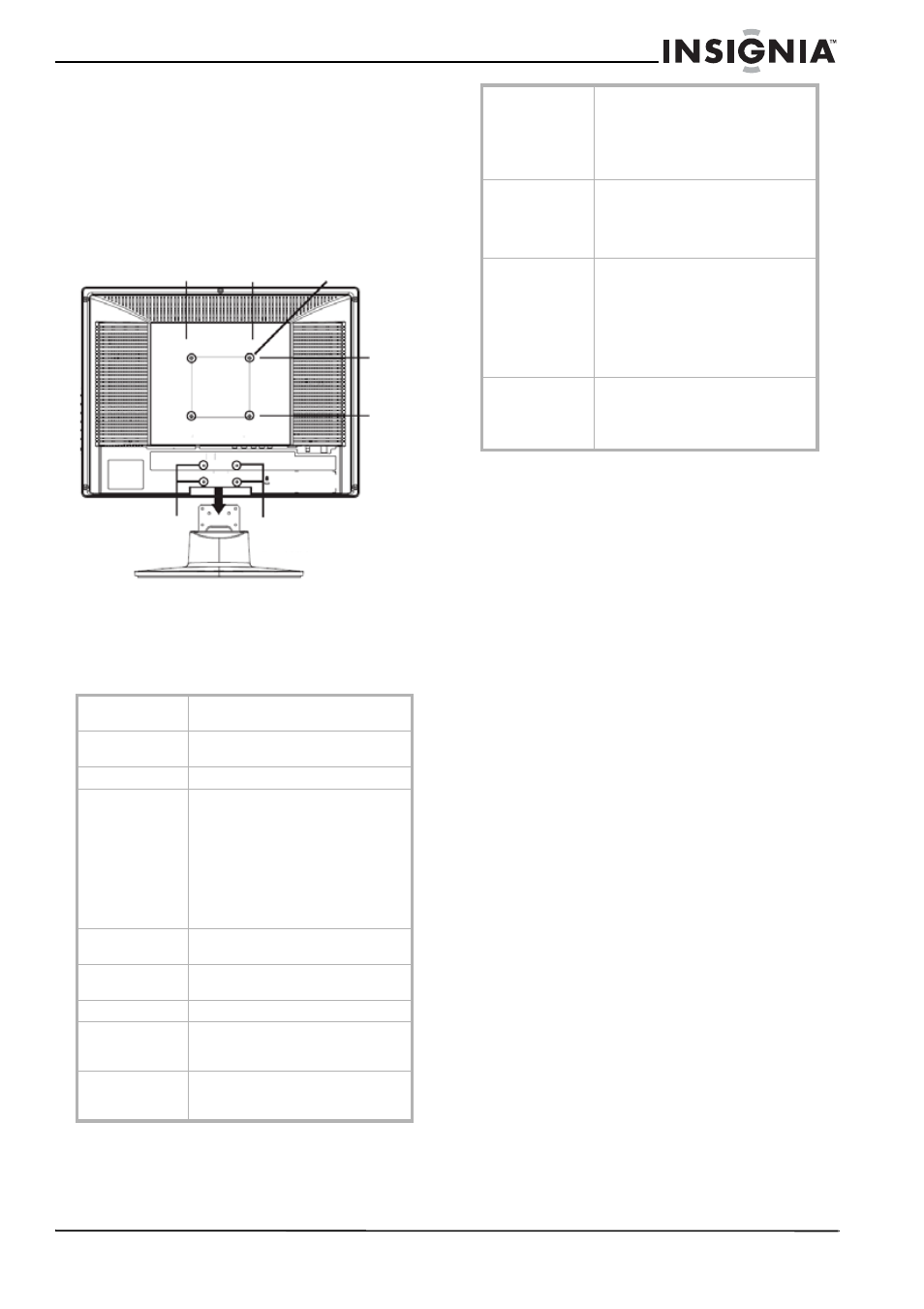 Annexe, Spécifications, Avis juridiques | Fcc article 15, Modifications, Câbles | Insignia NS-lcd19 User Manual | Page 29 / 50