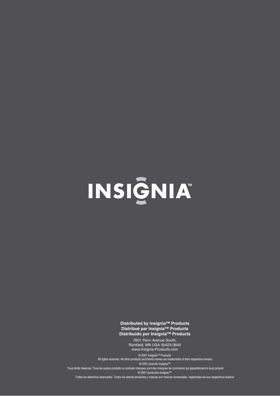 Insignia NS-lcd19 User Manual | Page 50 / 50