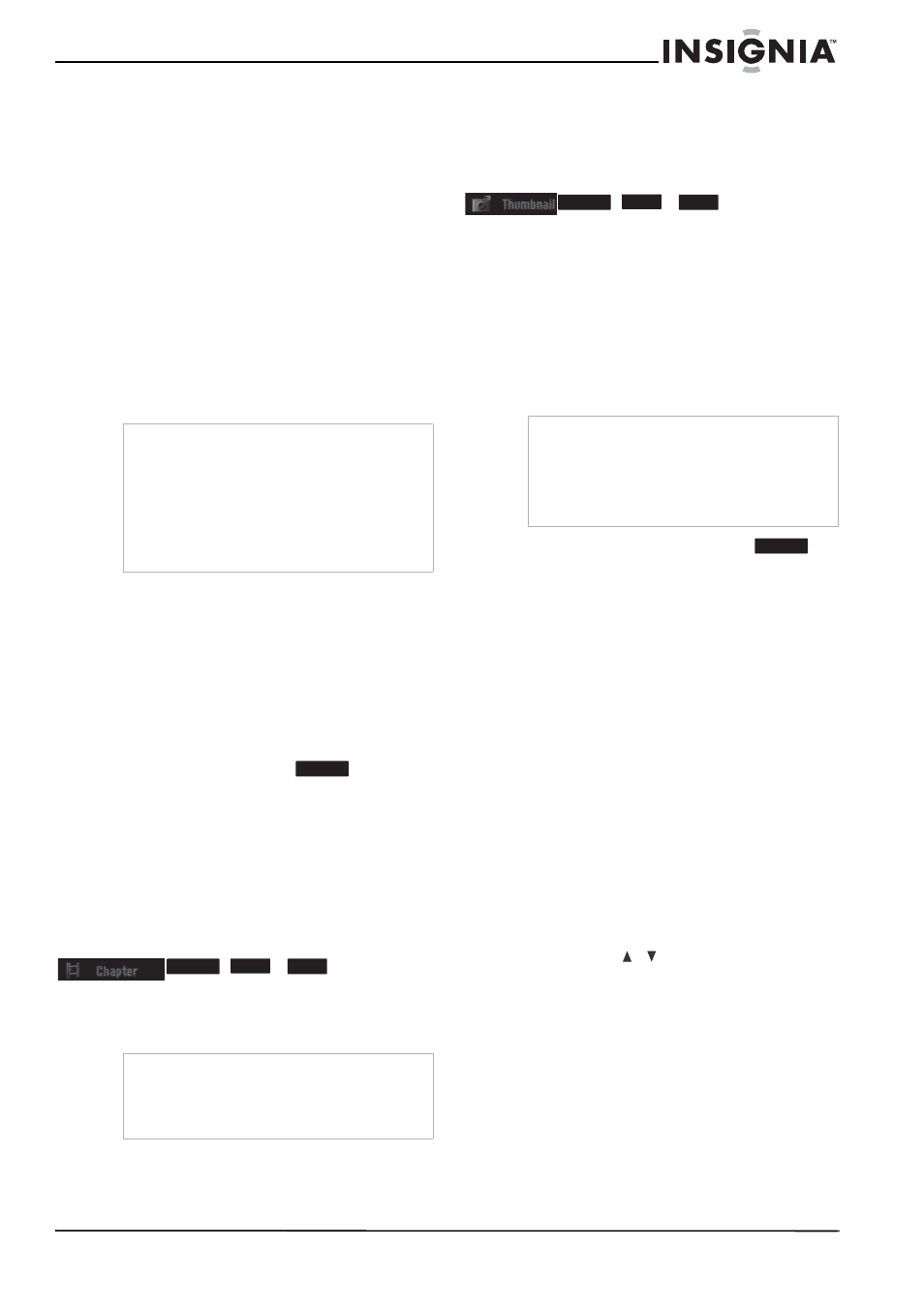 Titres, chapitres et parties, Original et liste de lecture, Ajout de marqueurs de chapitre | Modification des vignettes de titre, Création d'une nouvelle liste de lecture, Pour créer une nouvelle liste de lecture | Insignia NS-1DVDR User Manual | Page 51 / 96