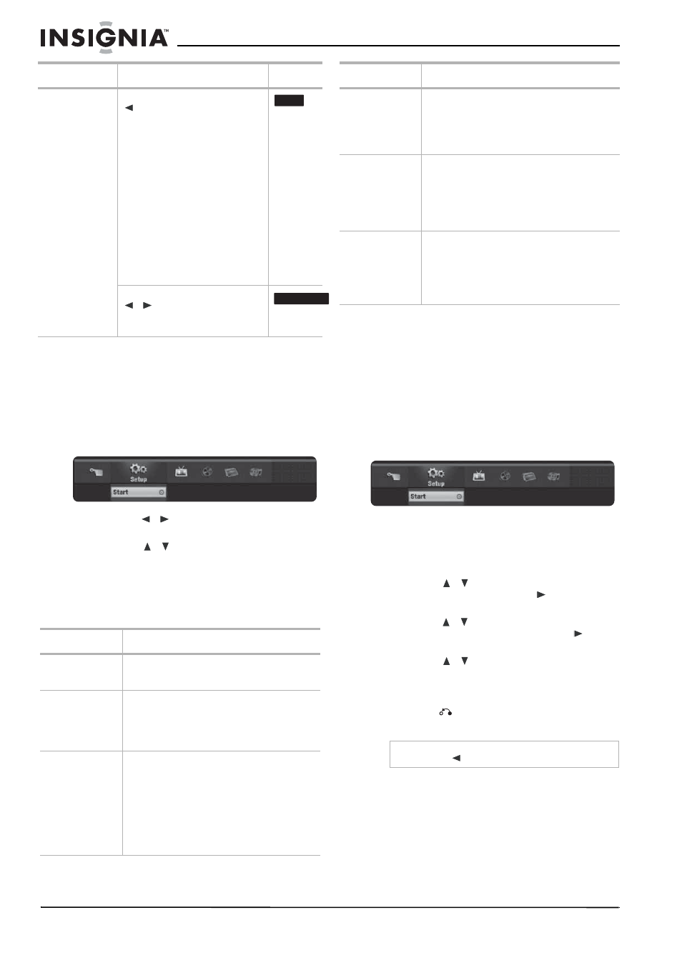 Acceso a los menús de configuración, Para usar el menú de inicio, Uso del menú home (inicio) | Insignia NS-1DVDR User Manual | Page 74 / 96