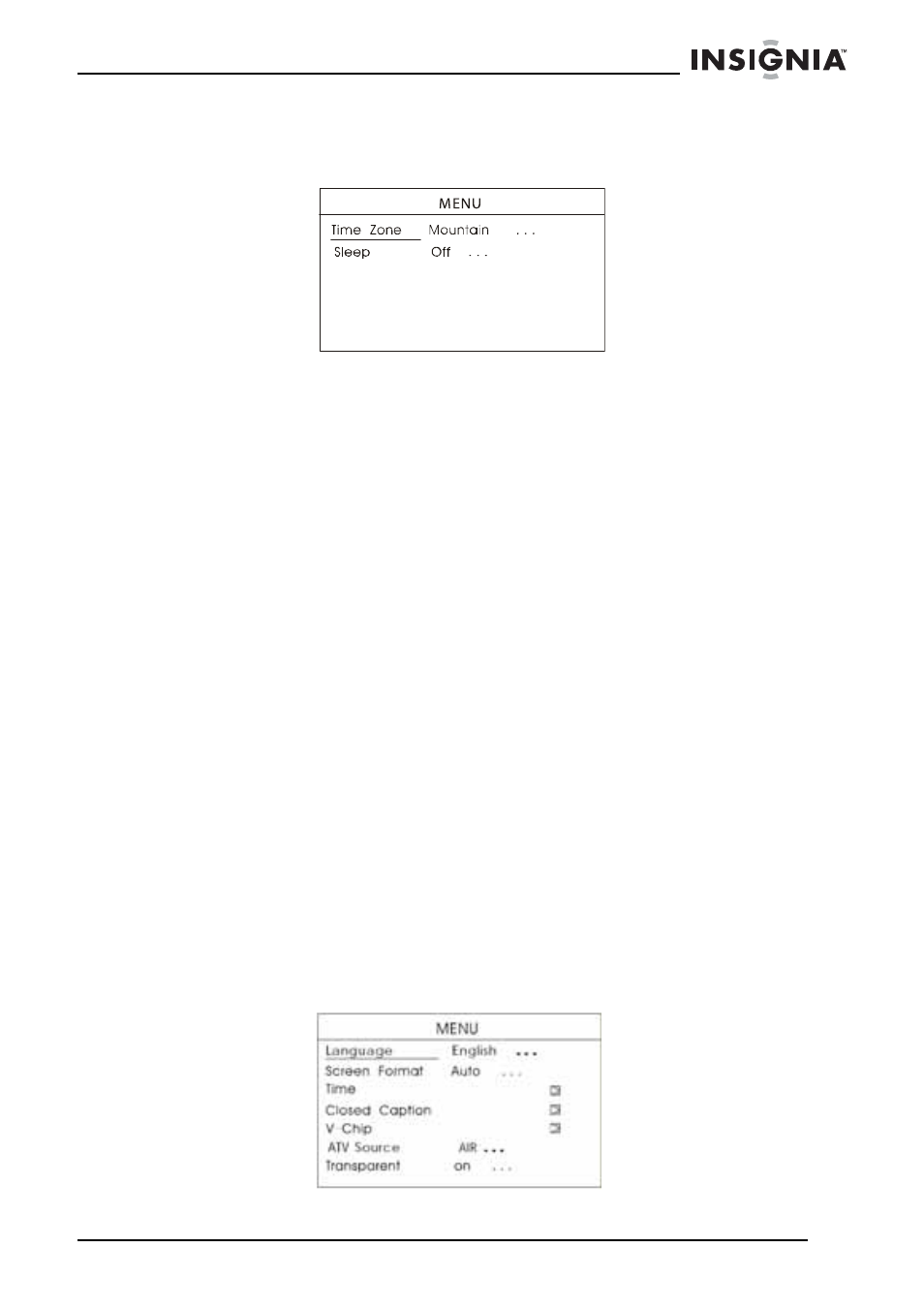 Setting the atv source, To set the atv source | Insignia NS-5HTV User Manual | Page 19 / 78